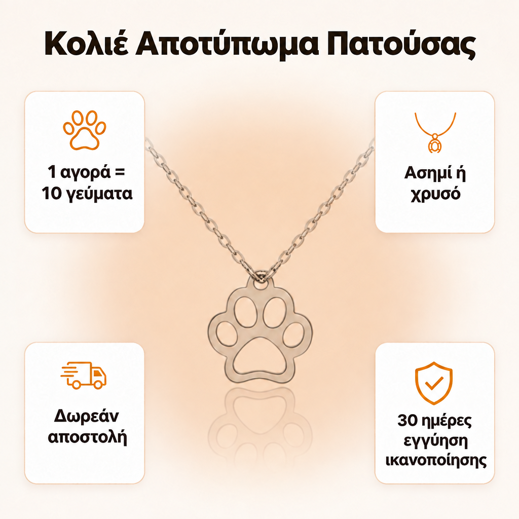 Κολιέ - Αποτύπωμα Πατούσας