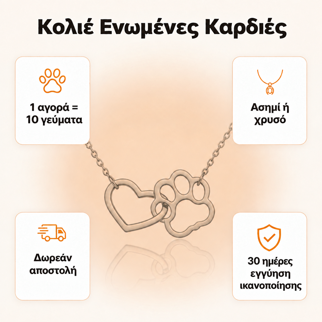 Κολιέ - Ενωμένες Καρδιές